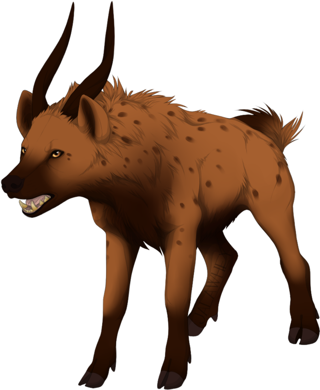 Ah Good, En Ne Cherchant Pas Avec “leucrocuta” Là , - Leucrocuta Mythical Creature (700x822), Png Download