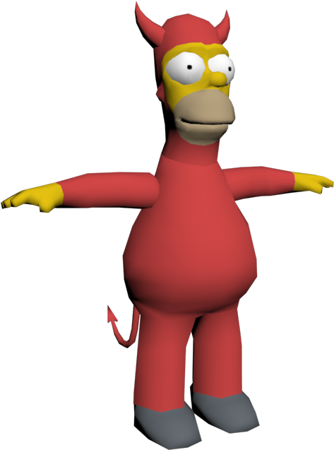 Download Zip Archive - Evil Homer Hit And Run (750x650), Png Download
