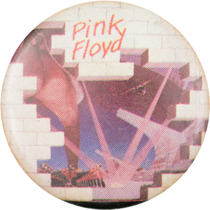 Pink Floyd The Wall Music Button Museum - Afiche Pink Floyd The Wall (1000x898), Png Download