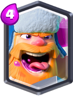 Lenhador Clash Royale (350x409), Png Download
