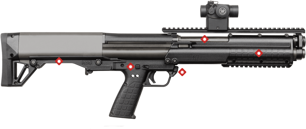 It Makes All Other Tactical Shotguns Obsolete - Kel Tec Ksg (1170x504), Png Download