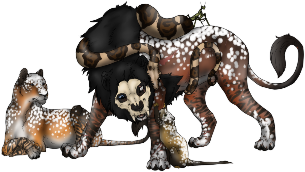 Hyena Clipart Lioden - Mutated Lions Lioden (1024x634), Png Download