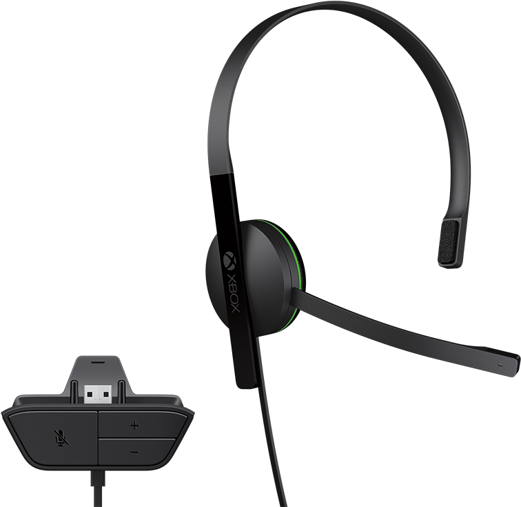 Xbox One Headset - Chat Headset Xbox One (955x734), Png Download