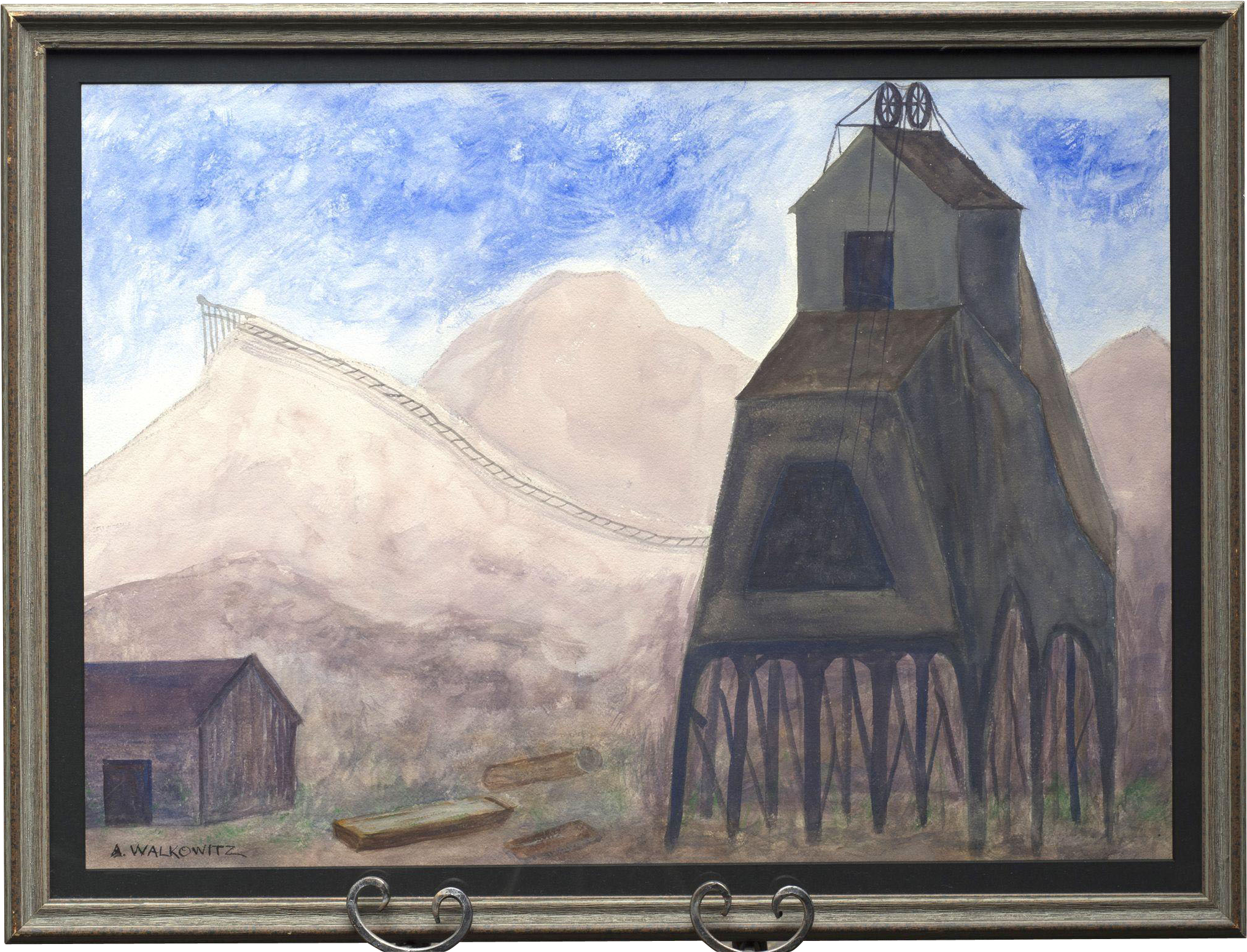 Abraham Walkowitz Titled "mine" Watercolor On Paper - Painting (2030x2030), Png Download
