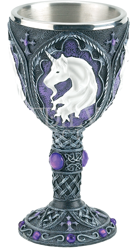 060-2102 By Medieval Collectibles - Fantasy Gifts Mythical Unicorn Purple Goblet Celtic (845x845), Png Download