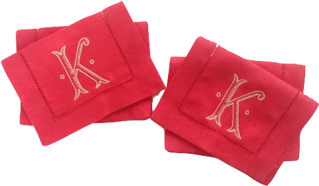 Sferra Cocktail Linens Poppy (500x500), Png Download