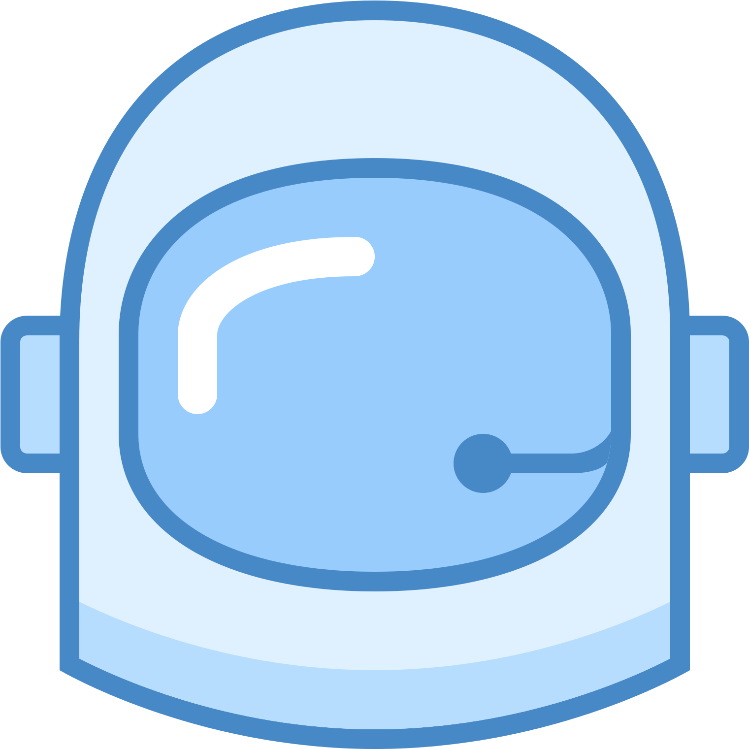 Astronaut Helmet Icon - Circle (1600x1600), Png Download