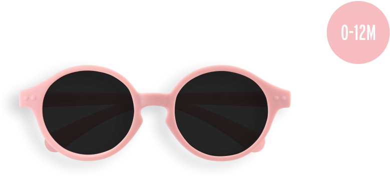 Sun Baby Pastel Pink - Izipizi Baby Sunglasses - Pastel Pink (1100x490), Png Download