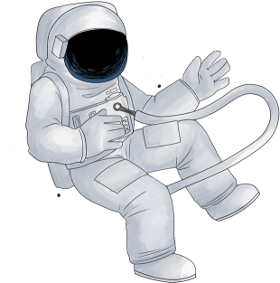 A Day In The Life Of An Astronaut - Astronaut Transparent (350x356), Png Download