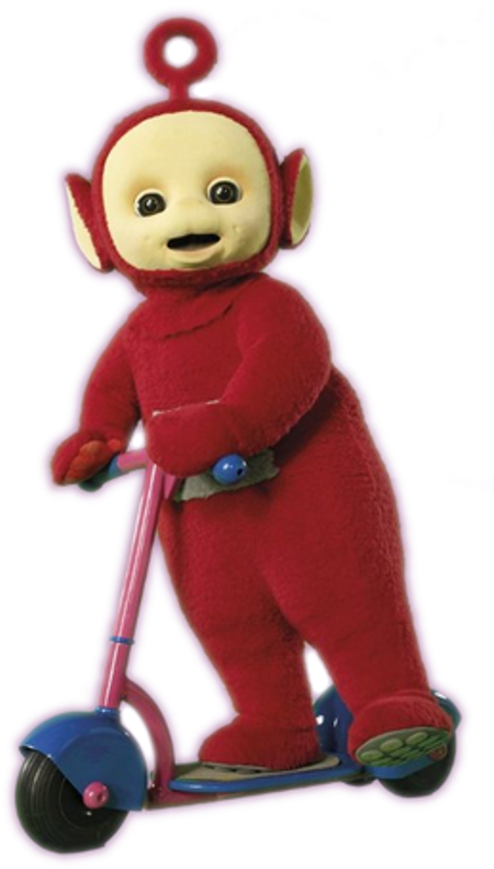 Teletubbies-po S Scooter1 - Death By Daylight Meme Transparent (459x805), Png Download