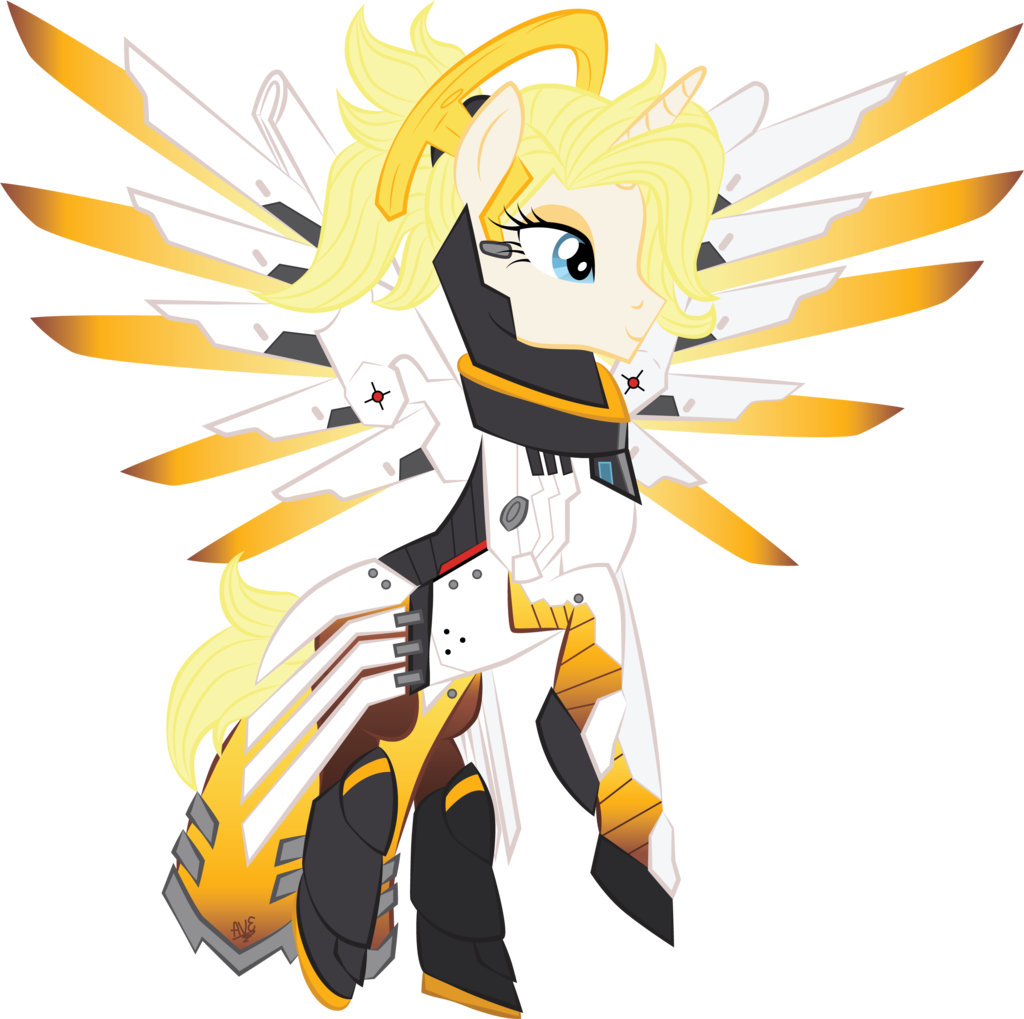 Violetfeatheroficial, Crossover, Mercy, Overwatch, - Mercy Overwatch Transparent Background (1024x1019), Png Download