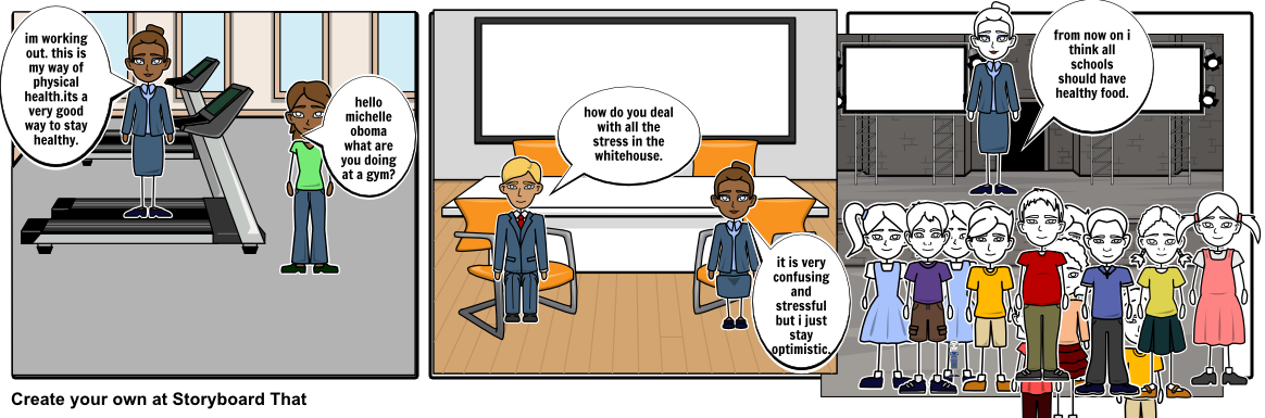 Michelle Obama - Cartoon (1164x385), Png Download