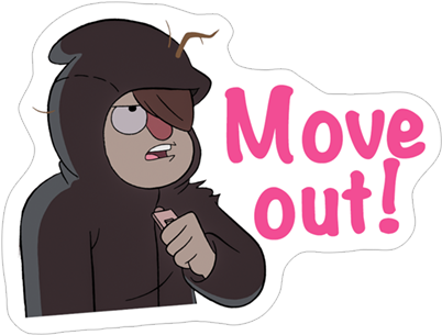 Viber Sticker «gravity Falls» - Sticker (490x317), Png Download