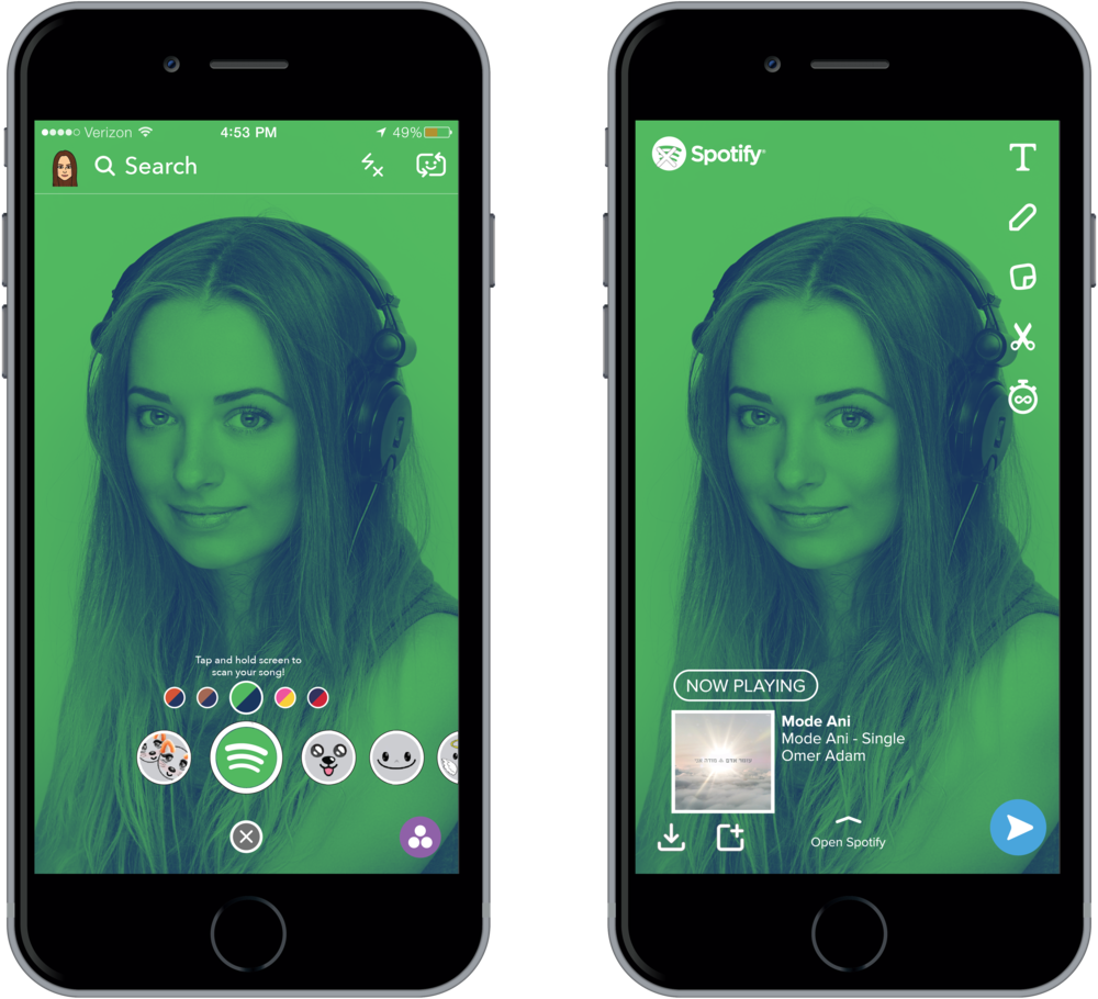Snapchat Screen Png (1000x910), Png Download