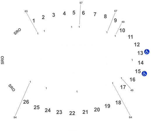 Utep Miners Vs - Sun Bowl Stadium (525x452), Png Download