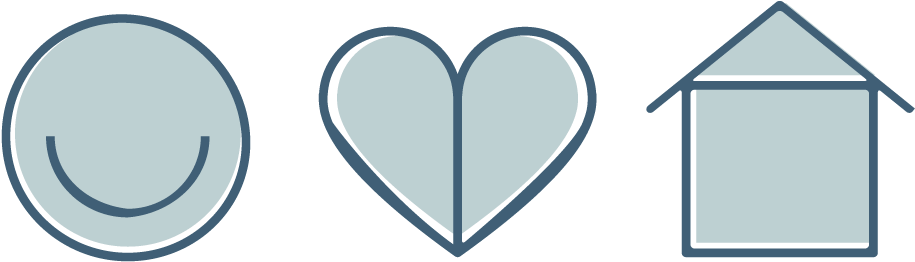 Happy Healthy Home Icons - Portable Network Graphics (954x274), Png Download