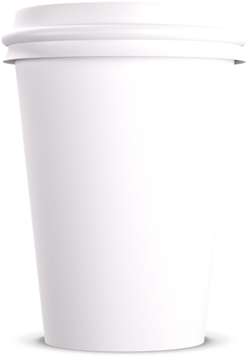 1 - 2 - - White Paper Cup Png (564x564), Png Download