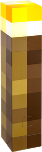 Minecraft Light Up Torch - Wood (571x313), Png Download