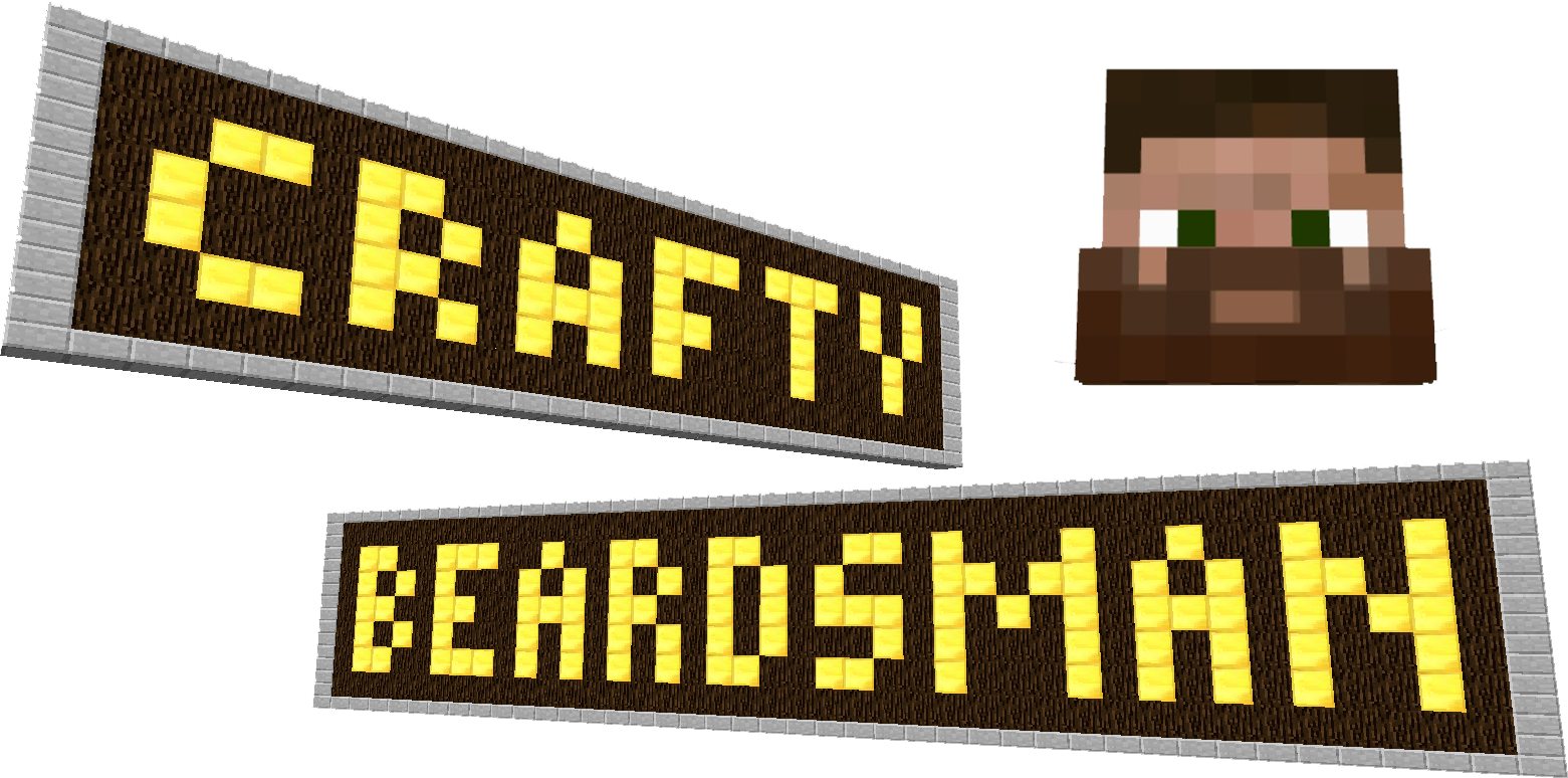 Craftybeardsman - Minecraft (1561x774), Png Download