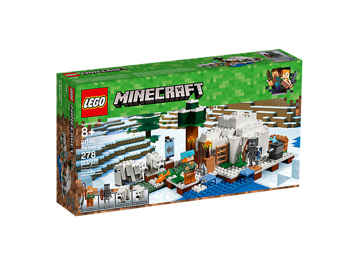 The Polar Igloo - Lego Minecraft 21123 The Iron Golem Building Kit (947x532), Png Download