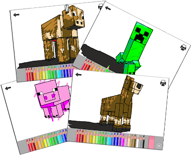 Printable Minecraft Coloring App For Kids - Coloring Book (400x316), Png Download