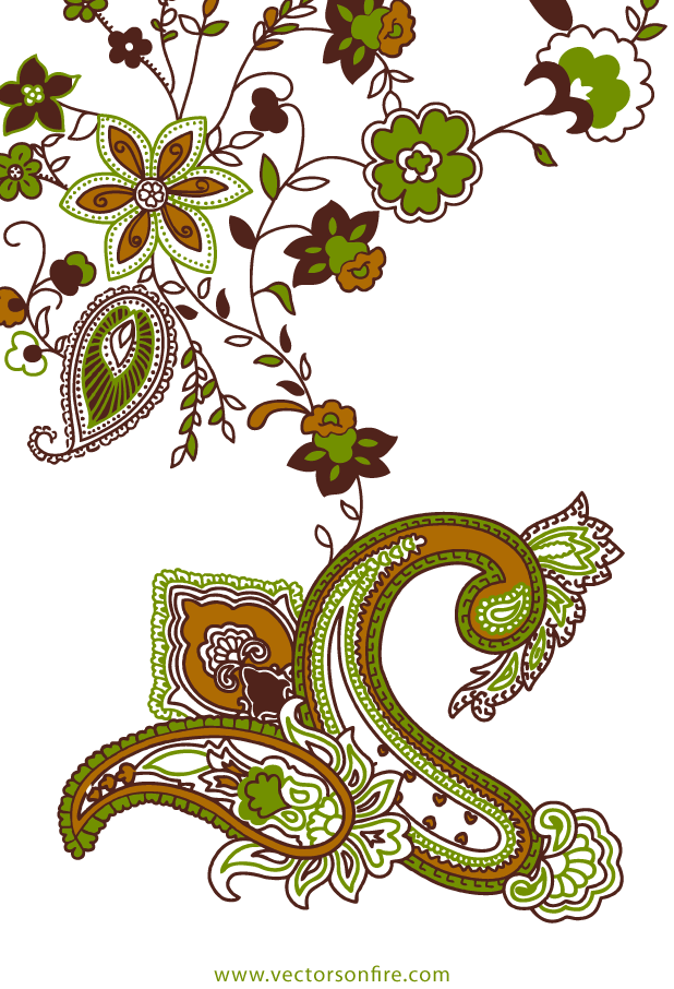 Download Hd Paisley Desktop Backgrounds Birthday Asian Woman With Paisley Floral Design Card Transparent Png Image Nicepng Com