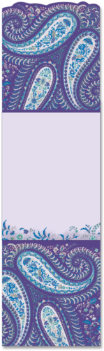 Purple Paisley Brooch Mini Note Pad - Paisley (600x600), Png Download