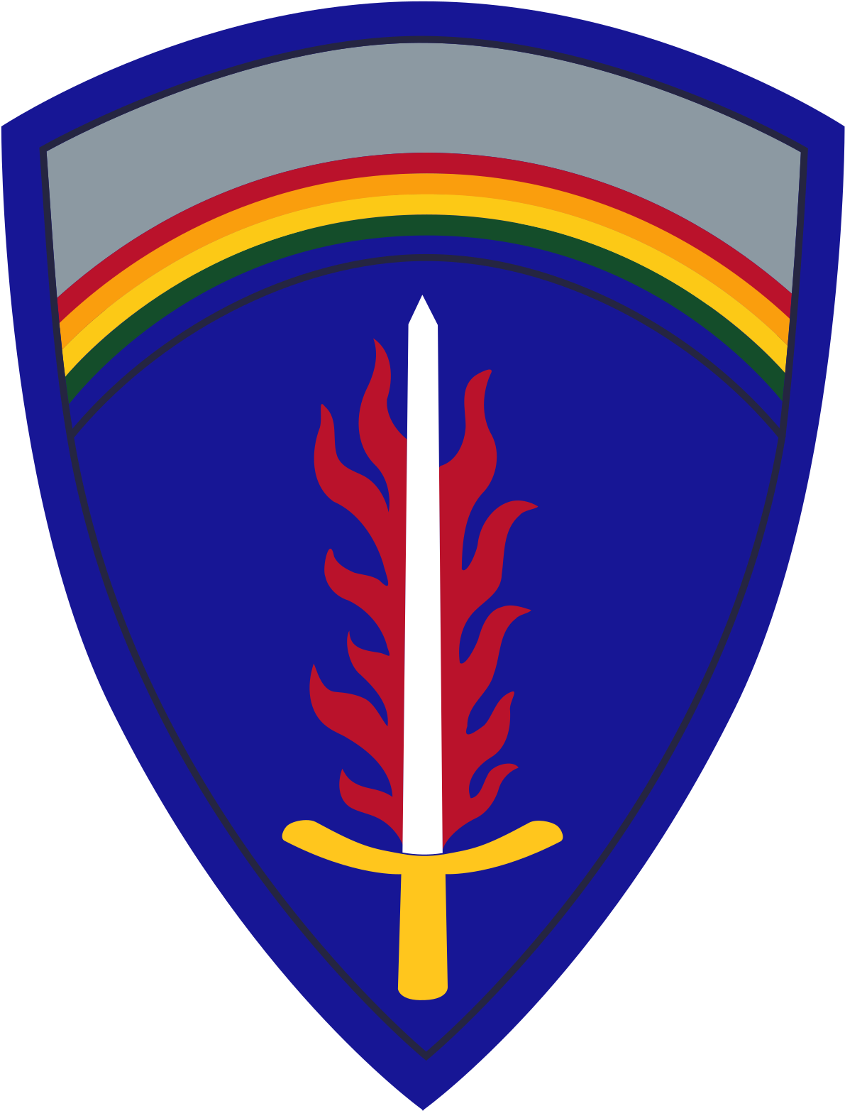 Герб Армии Сша В Европе (1200x1575), Png Download