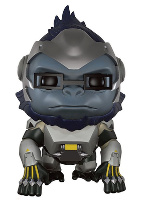Overwatch Super Sized Pop Games Vinyl Figure Winston - Funko Pop Winston (400x400), Png Download