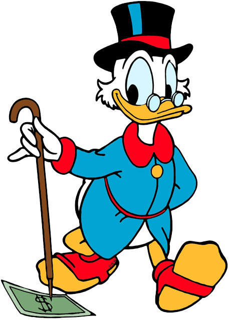 Scrooge Mcduck (457x639), Png Download
