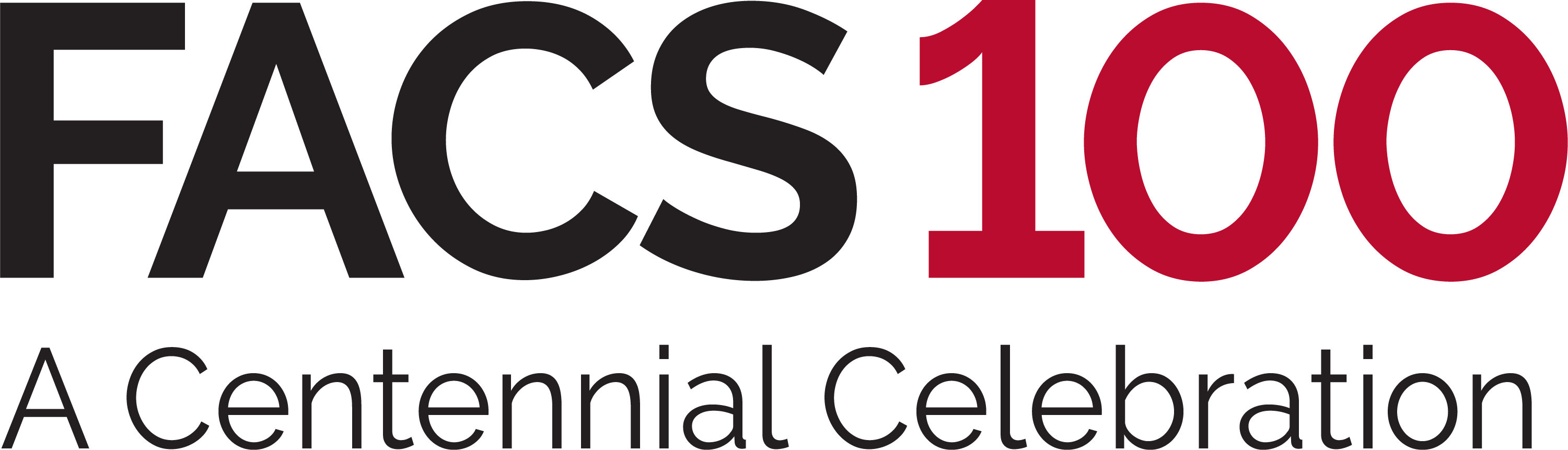 Facs 100 Centennial Logo And Style Guide - College Of Family And Consumer Sciences (3001x861), Png Download