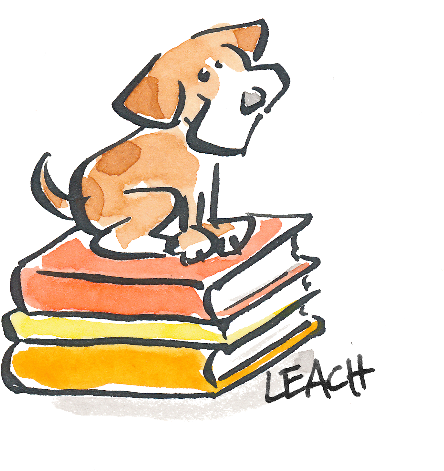 Doggone Good Books - Cartoon (1530x1600), Png Download