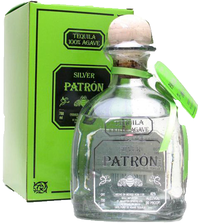 Sold Out Patrón Silver, 70cl 40vol - Tequila Patron White (395x446), Png Download