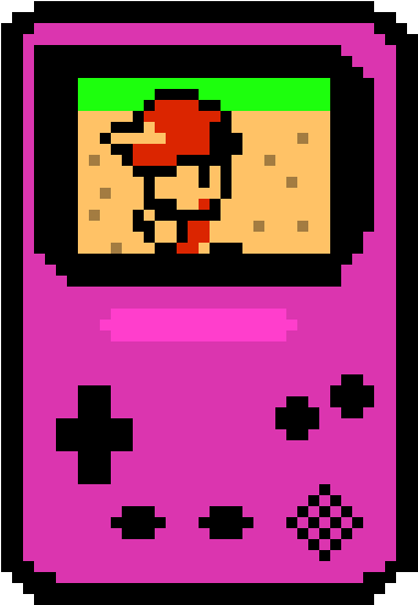 Gameboy - Pink Pixel Game Boy Png (440x630), Png Download