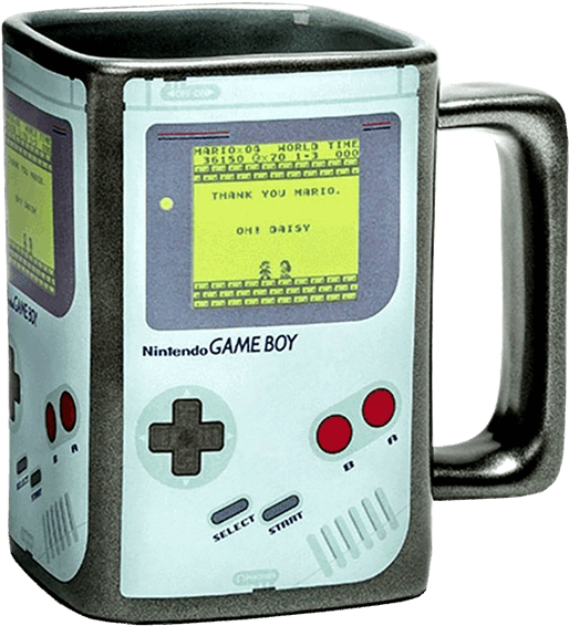 Game Boy 16oz Heat Change Molded Mug (600x600), Png Download