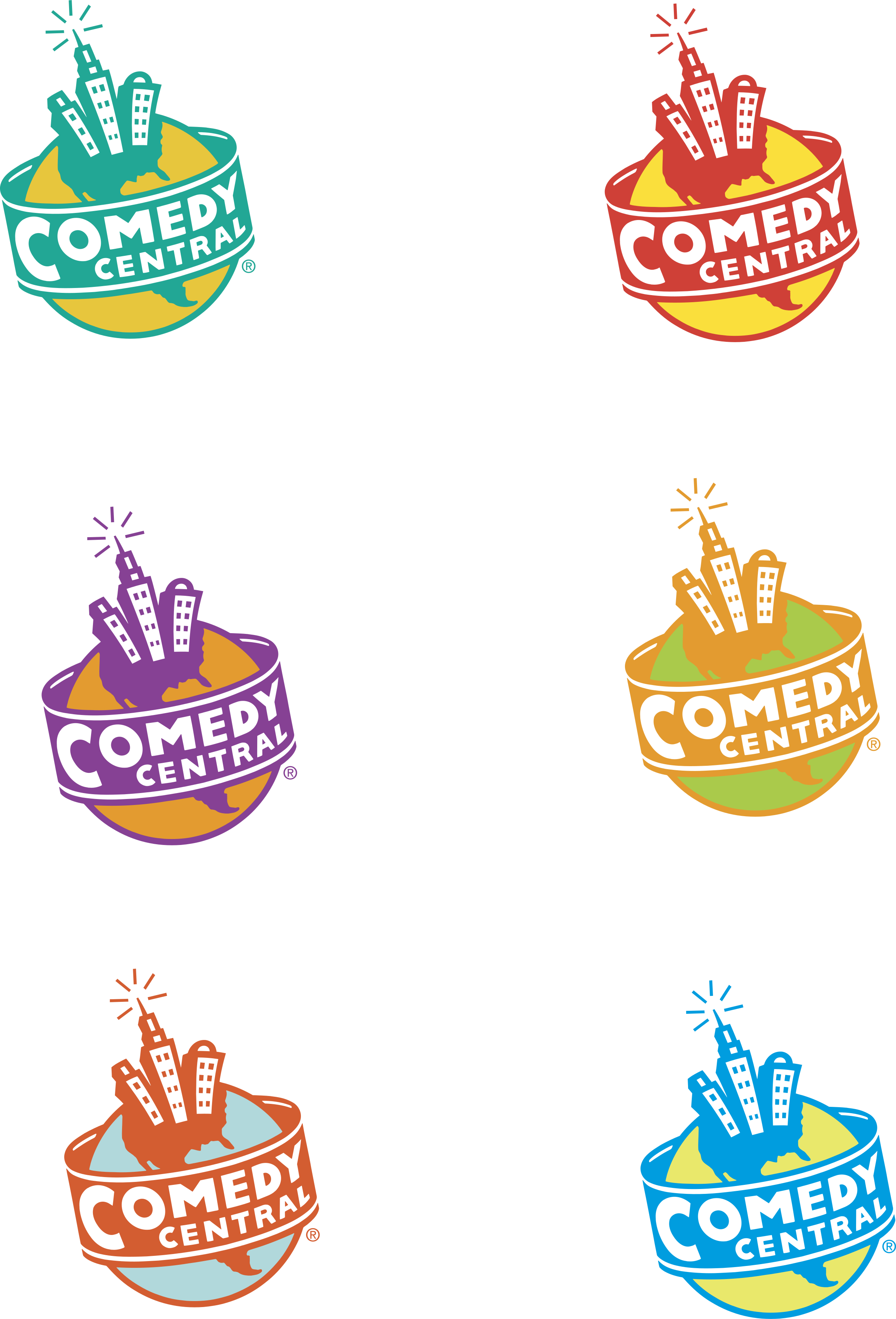 Comedy Central Logos Logo Png Transparent - Comedy Central Logo Colors (2400x3531), Png Download