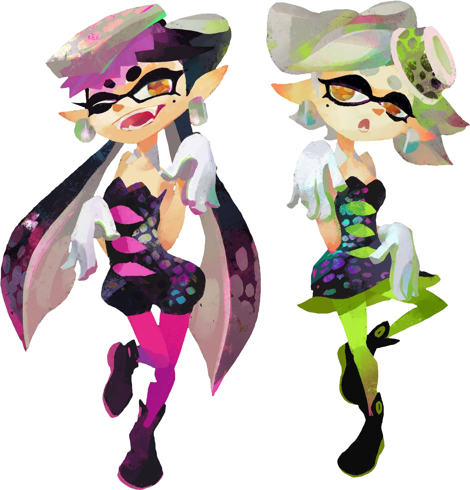 Splatoon Squid Sisters, Splatoon Comics, Stay Fresh, - Squid Sisters (1920x1892), Png Download