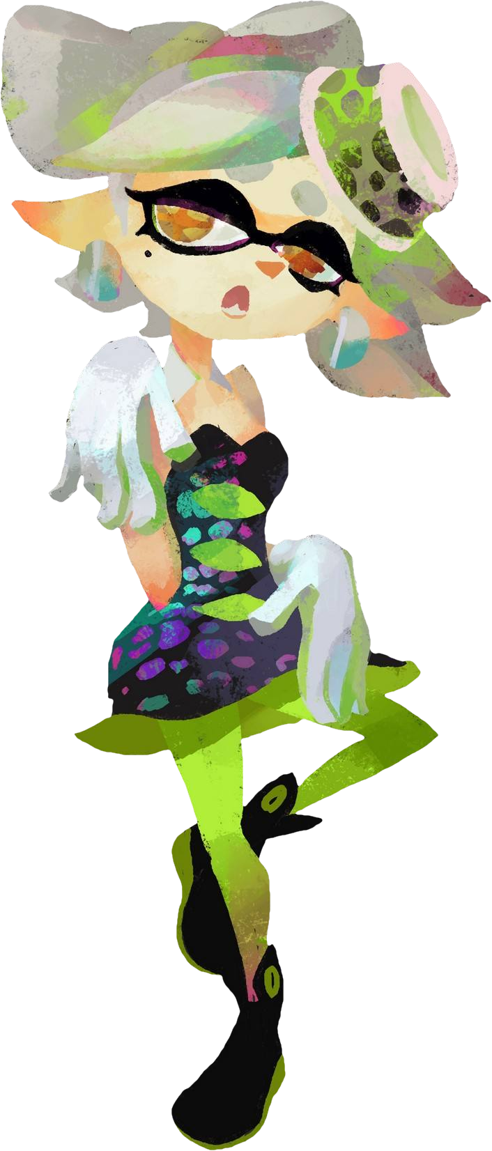 Squid Transparent Png - Splatoon Marie Official Art (706x1652), Png Download