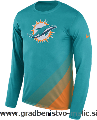 Men's Nike Nfl Sideline Legend Team L/s T-shirt Current - Miami Dolphins (500x500), Png Download