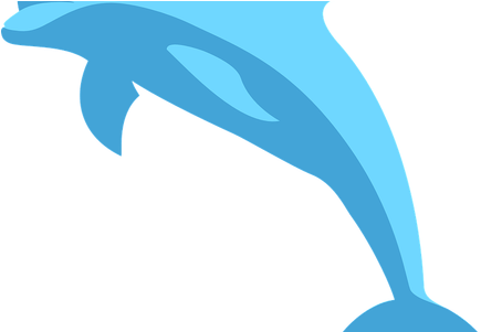 Download Wallpaper » Miami Dolphins Clipart - Blue Dolphin Clip Art (450x300), Png Download