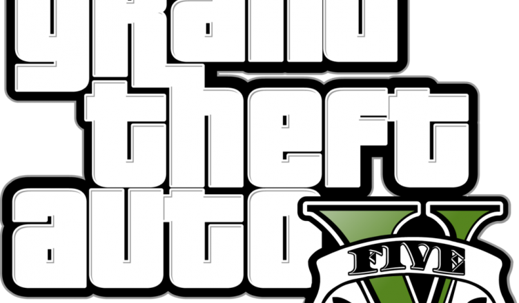 Download Gta 5 Phone - Grand Theft Auto V Logo (752x440), Png Download