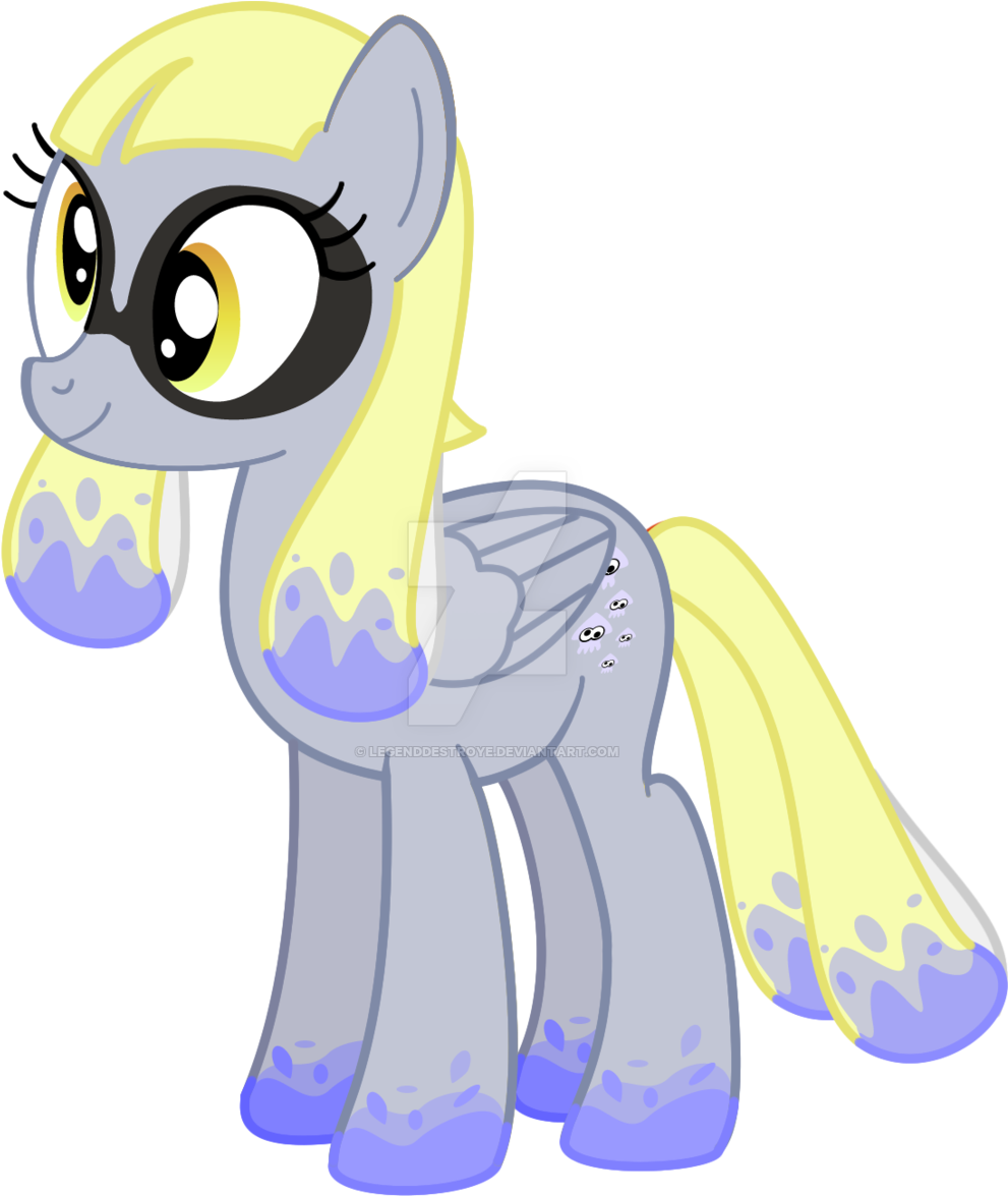 Legenddestroye, Crossover, Derpy Hooves, Original Species, - Inkling As Ponies (1024x1174), Png Download