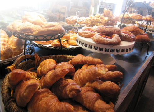 Pastry Twist Apricot Puff Pastry Cinnamon Brioche Roll - Viennoiserie (495x363), Png Download