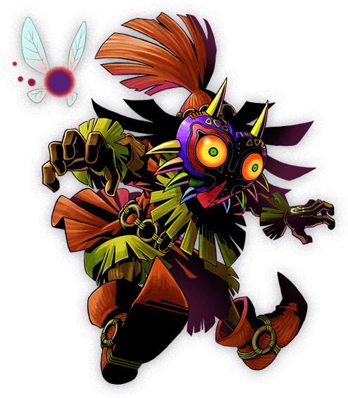 To Termina - Skull Kid Majora's Mask (500x576), Png Download