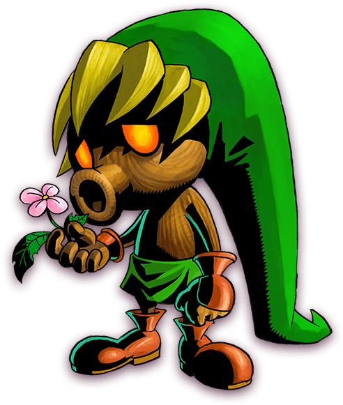 Deku Mask - Zelda Majoras Mask (500x588), Png Download