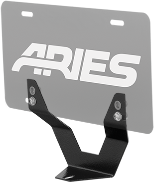 License Plate Brackets - Aries, 35-0000, Bull Bar License Plate Bracket - Etruckgear (339x400), Png Download