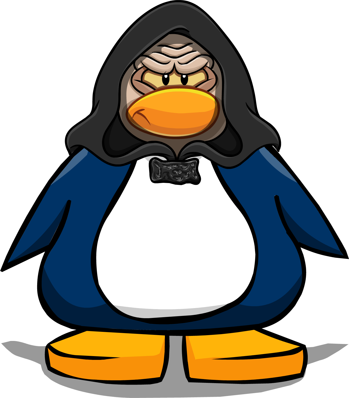 Emperor Palpatine Mask Pc - Club Penguin Black Penguin (1380x1576), Png Download