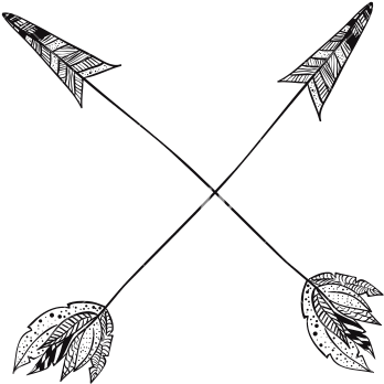 Drawing Boho - Boho Arrows Transparent (550x550), Png Download