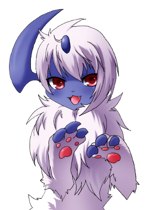 Pokémon X And Y Absol Cartoon Anime Mammal Fictional - Absol Cute (300x420), Png Download
