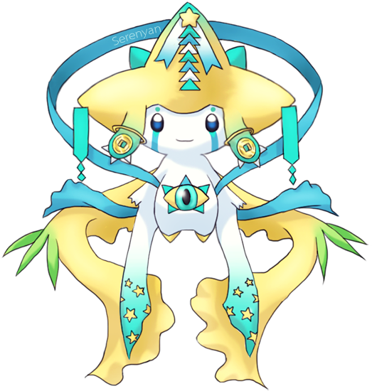 Mega Jirachi By Serenyan My Arts, Deviantart, Cartoon, - Art (600x600), Png Download